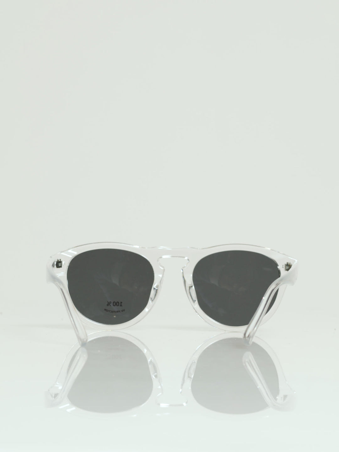 Crystal Wayfarer Sunglasses - Silver