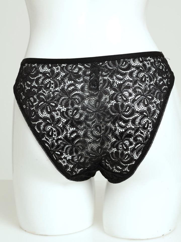 Full Lace Brazilan Panty - Black