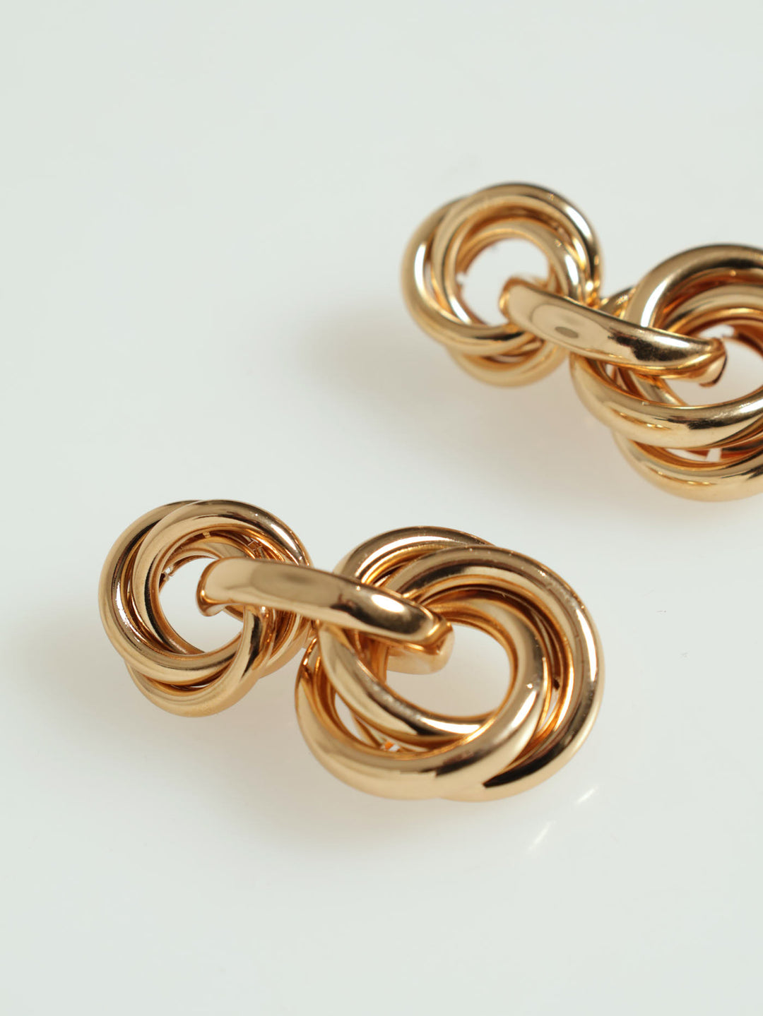 Circle Drop Earring - Gold