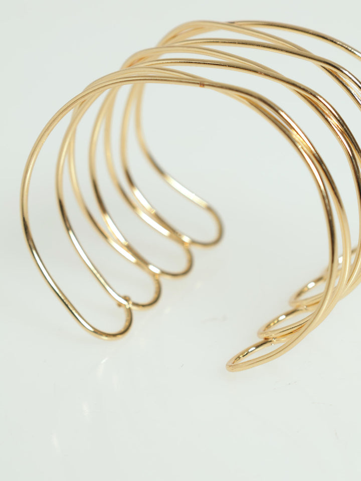 Wire Cuff Bracelet - Gold