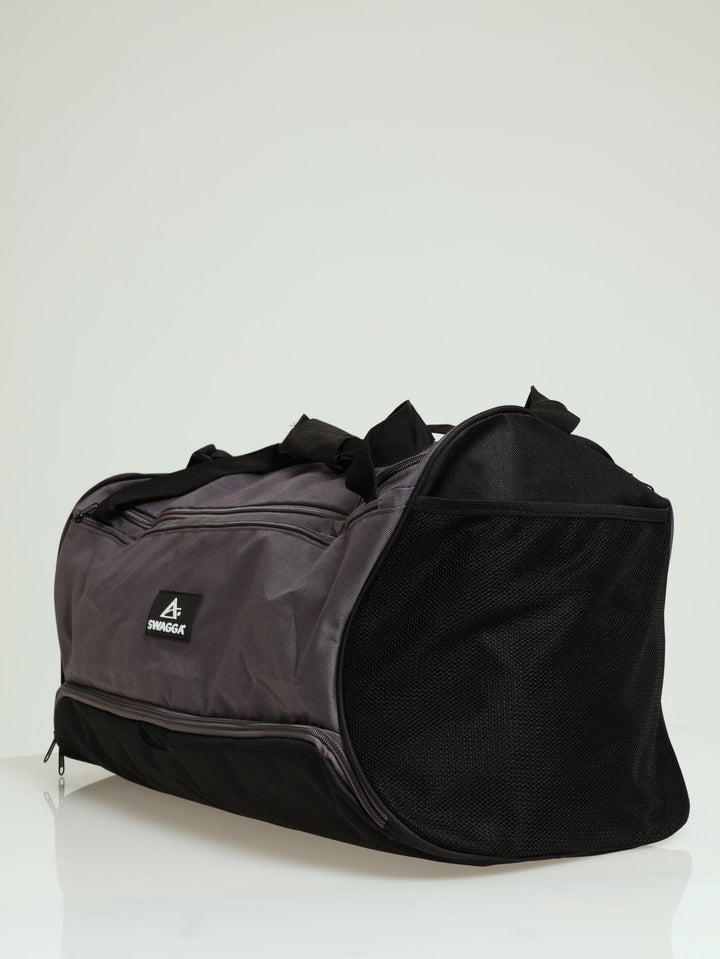 Rubber Branding Duffel Bag - Grey