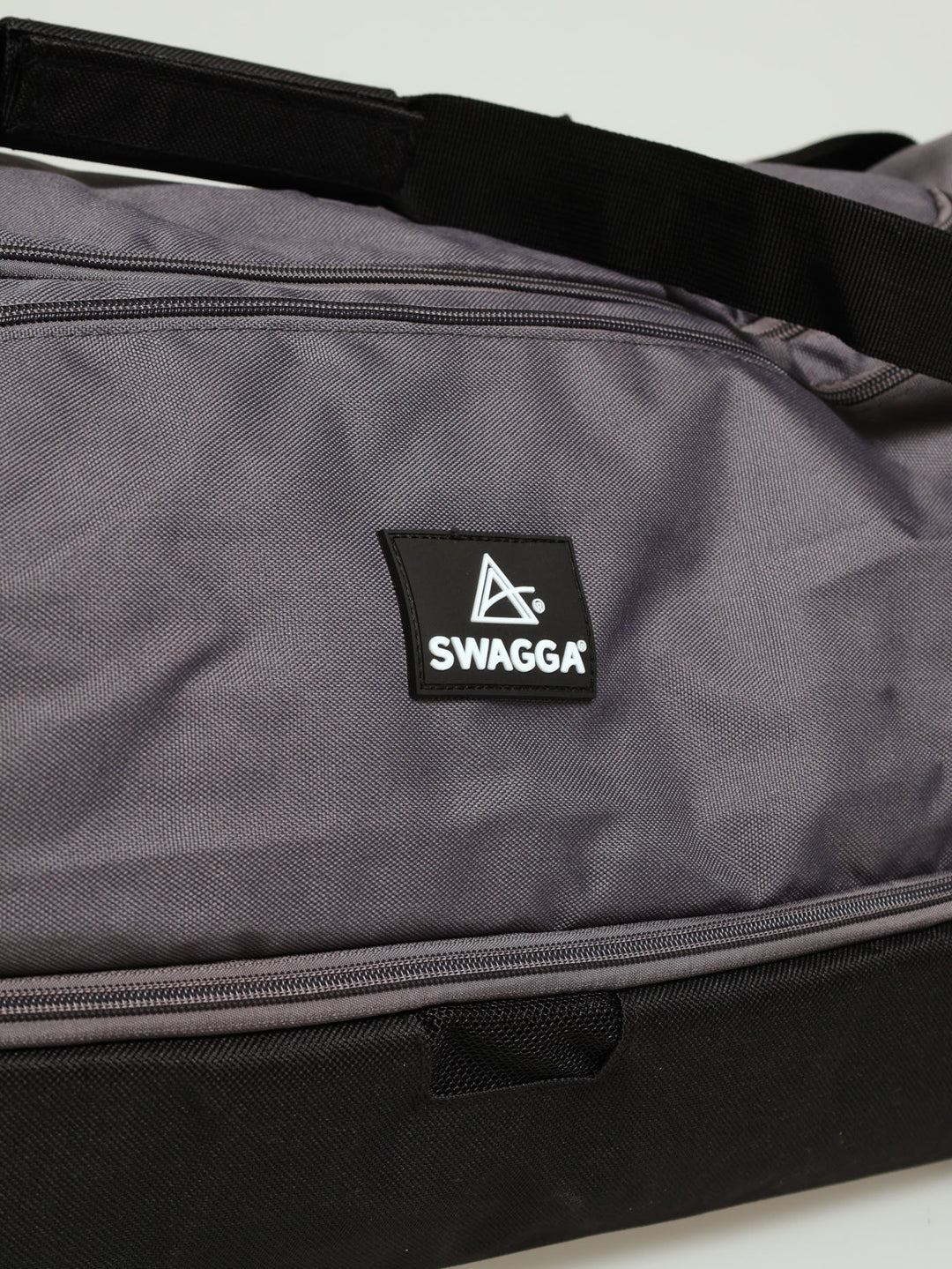 Rubber Branding Duffel Bag - Grey