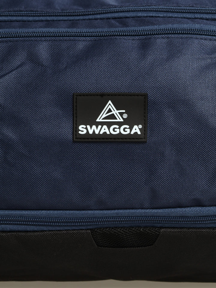 Rubber Branding Duffel Bag - Navy