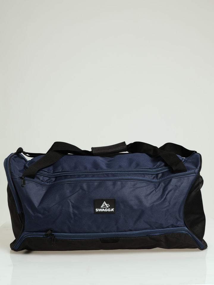 Rubber Branding Duffel Bag - Navy