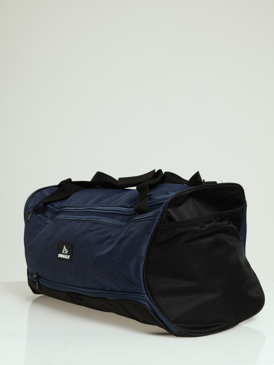 Rubber Branding Duffel Bag - Navy