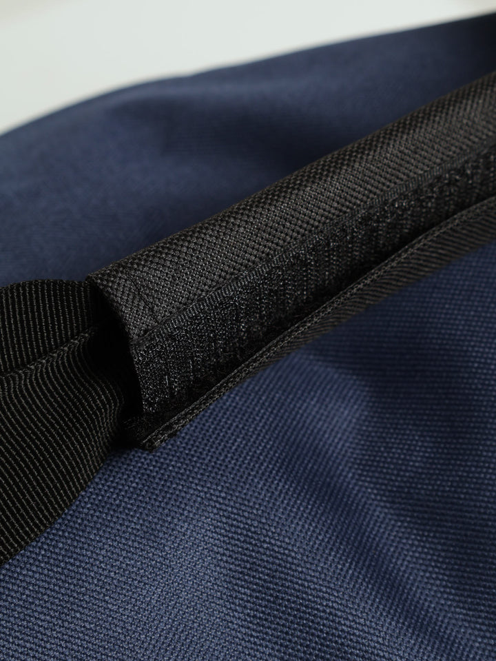 Rubber Branding Duffel Bag - Navy