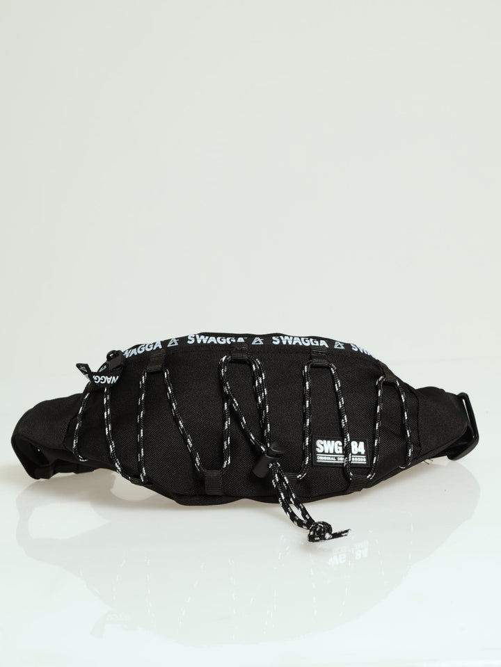 Speckled Cord Waist Pack - Black