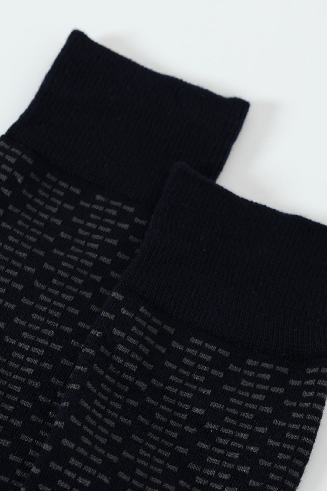 Single Jacquard Socks - Navy