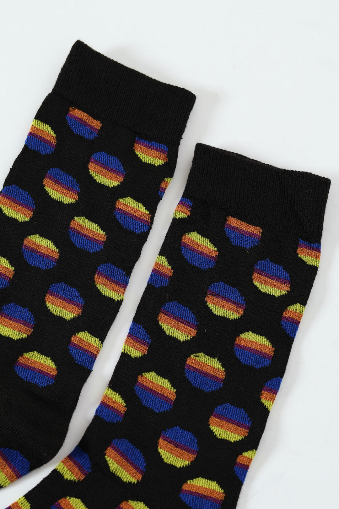 Single Circle Anklet Socks - Navy