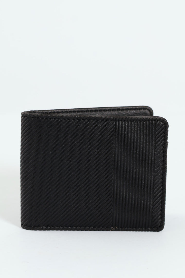 Embossed Updated  Wallet - Black