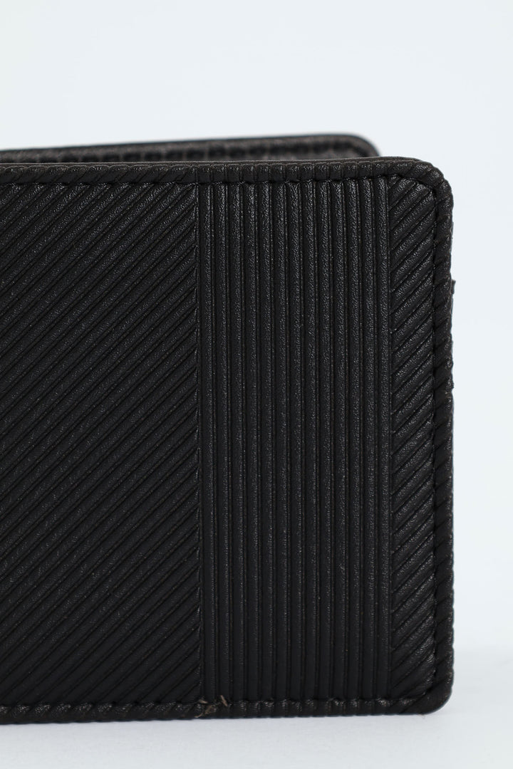 Embossed Updated  Wallet - Black