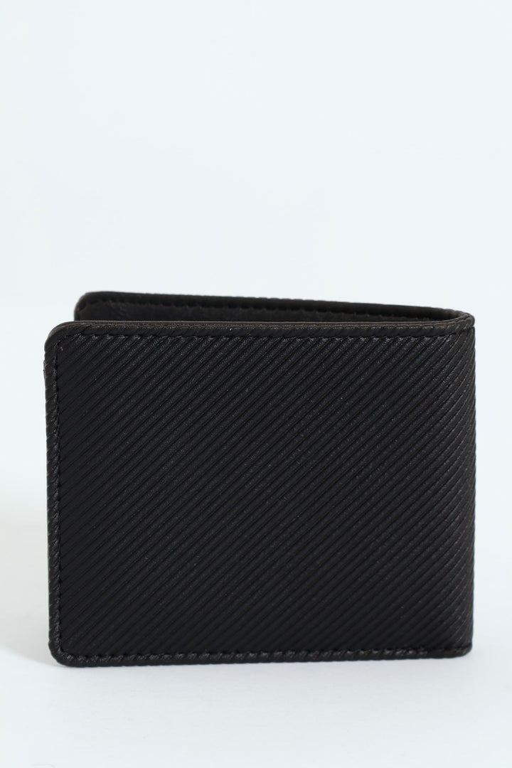 Embossed Updated  Wallet - Black