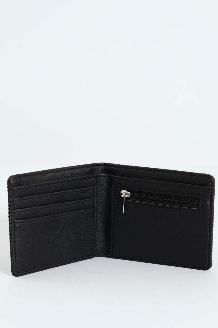 Embossed Updated  Wallet - Black