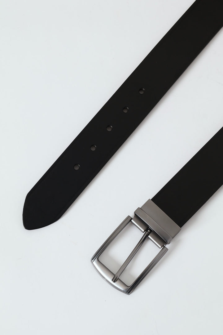 Bonded Leather  Fashion Belt - Dark Brown