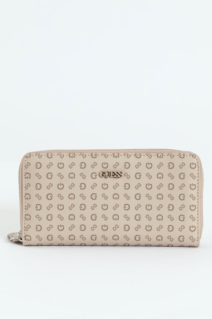 Niko Medium Zip Around Purse - Taupe