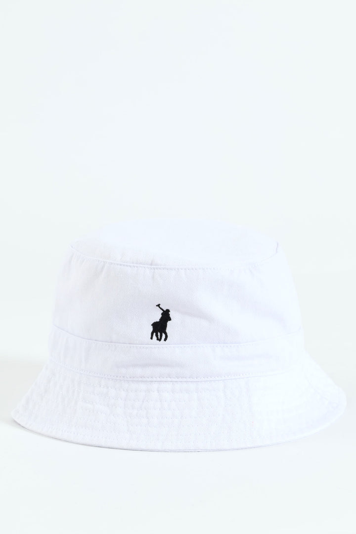 Classic Twill Bucket Hat - White