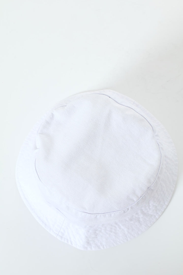 Classic Twill Bucket Hat - White