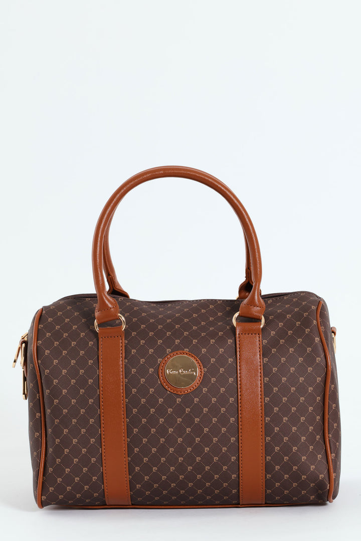 Guliana Core Logo Bowling Bag - Brown