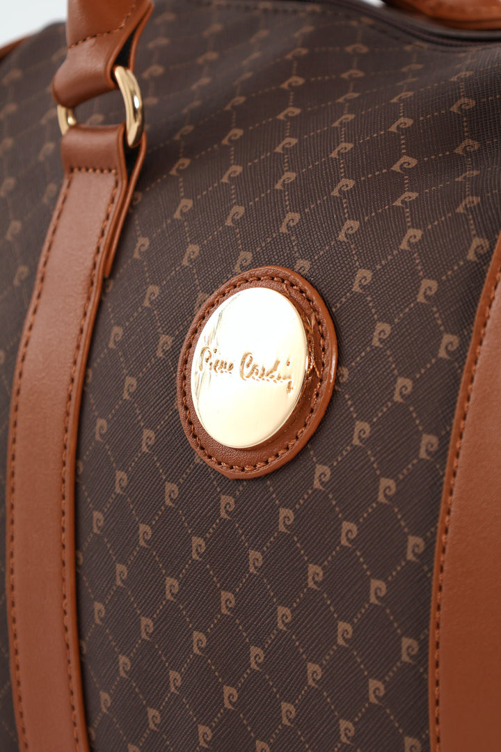 Guliana Core Logo Bowling Bag - Brown