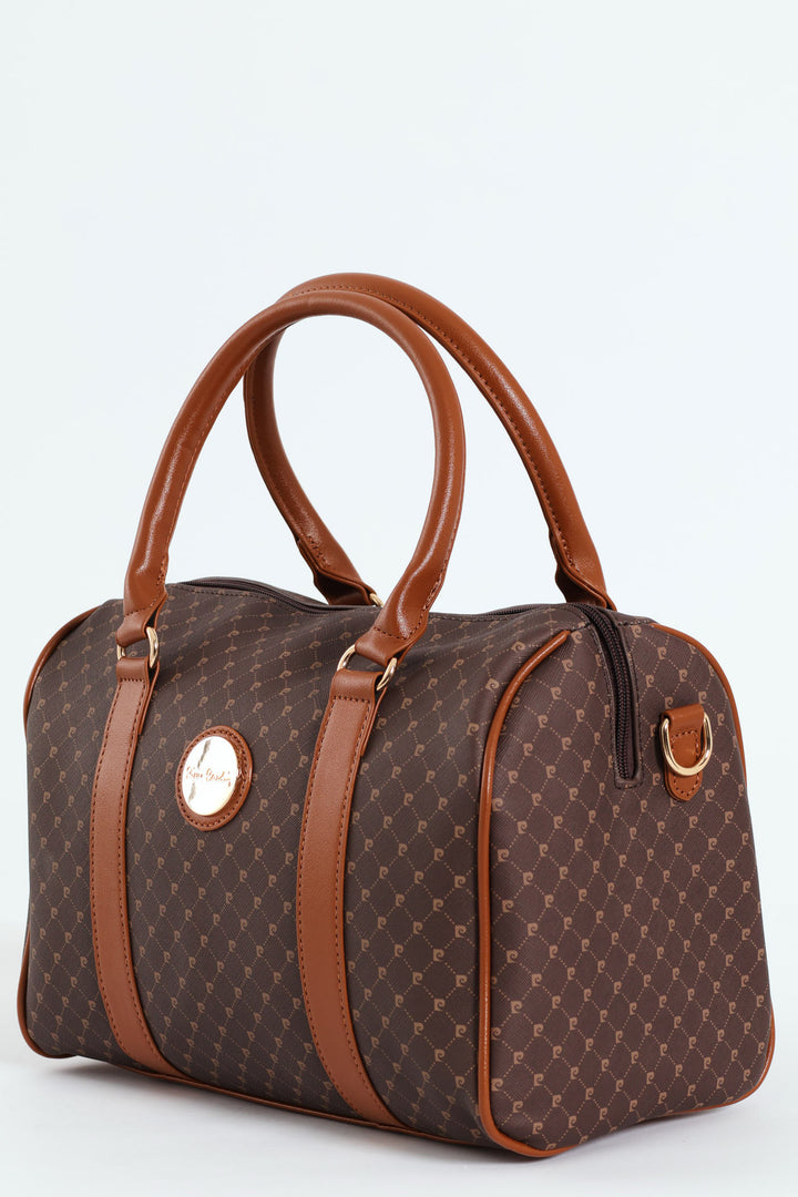 Guliana Core Logo Bowling Bag - Brown