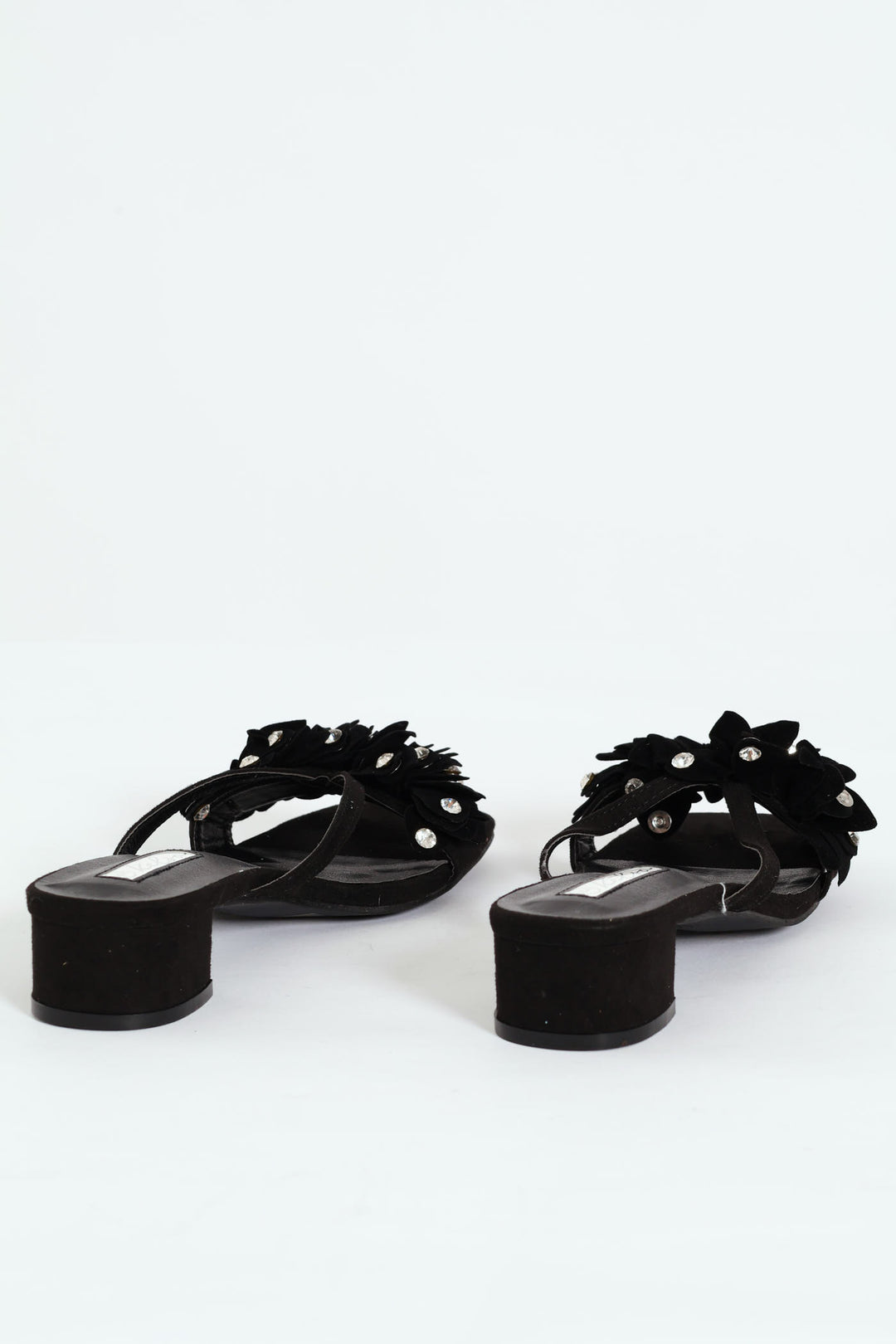 Bougainvillea Mule Sandal - Black