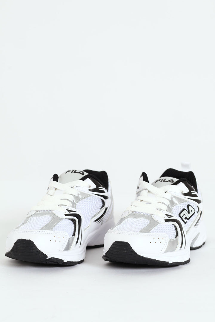 Boys Chip Trainer - White/Black