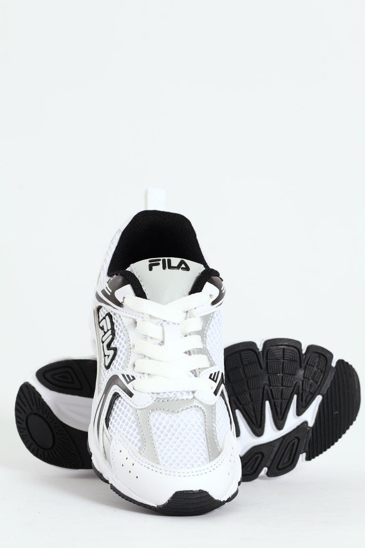 Boys Chip Trainer - White/Black