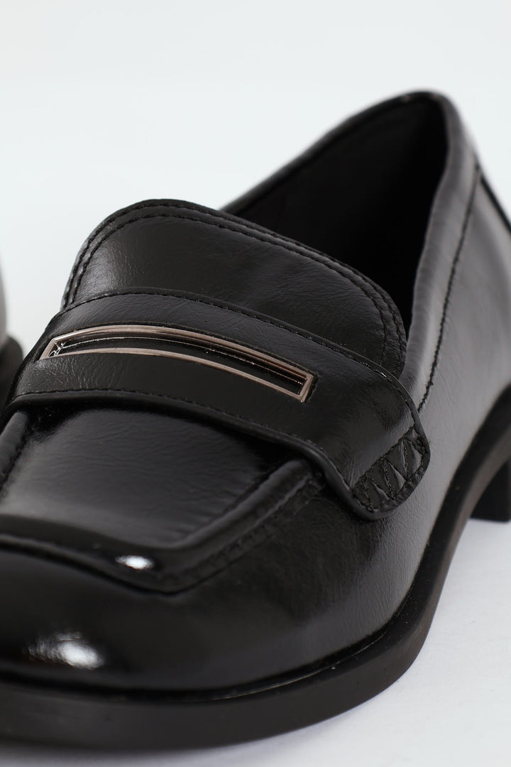 Jaylin Patent Loafer - Black