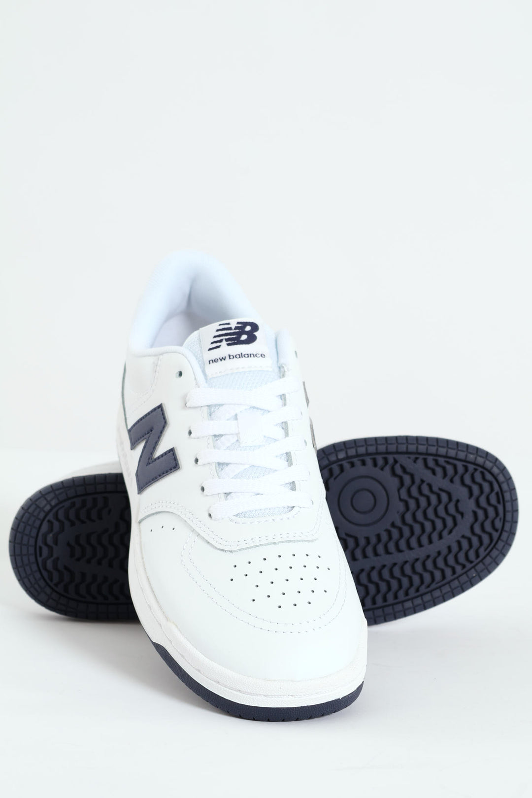 Bb80 V1 Classic Basic Lace Up Sneaker - White/Navy