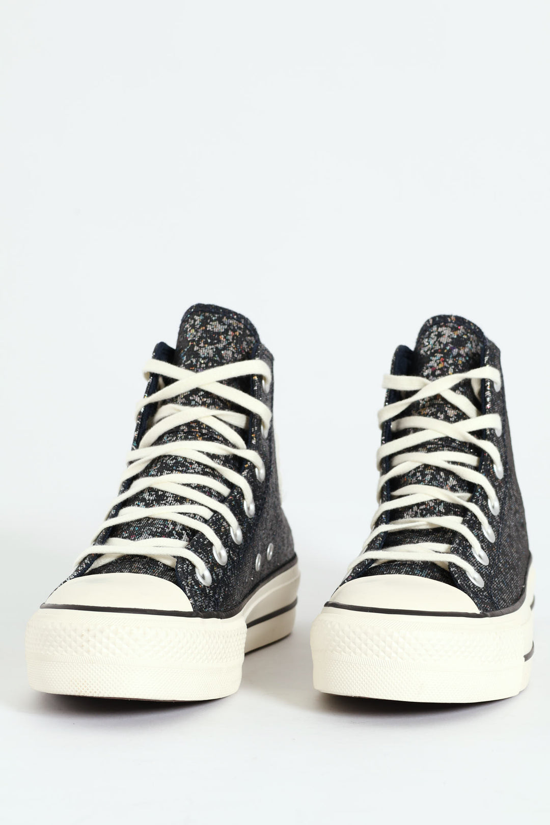 Chuck Taylor All Star Lift Glitter Platform Sneaker - Dark Grey