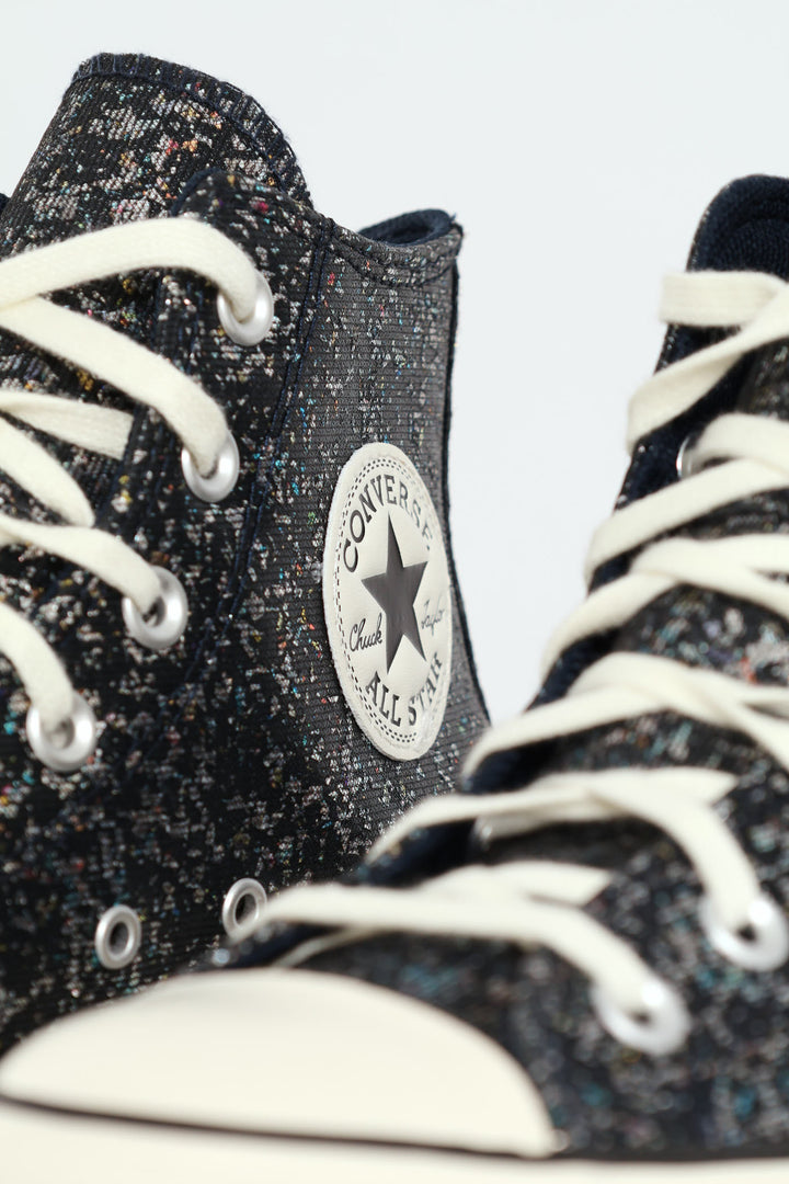 Chuck Taylor All Star Lift Glitter Platform Sneaker - Dark Grey