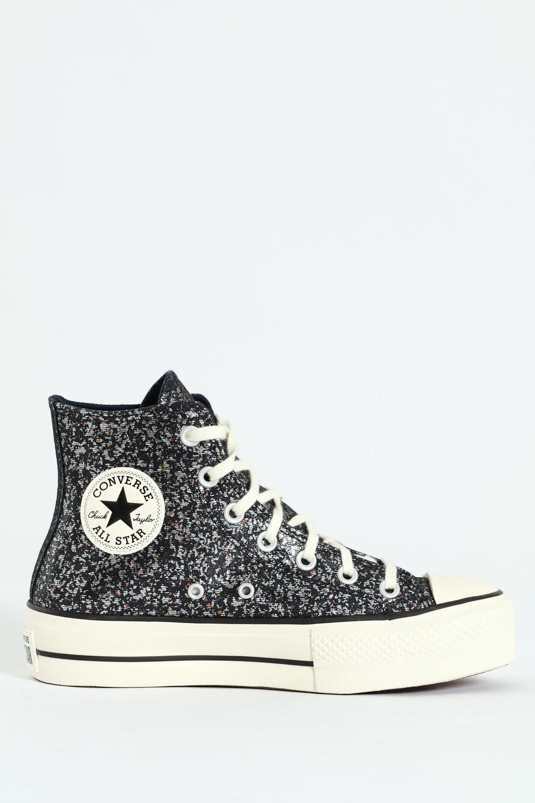 Chuck Taylor All Star Lift Glitter Platform Sneaker - Dark Grey