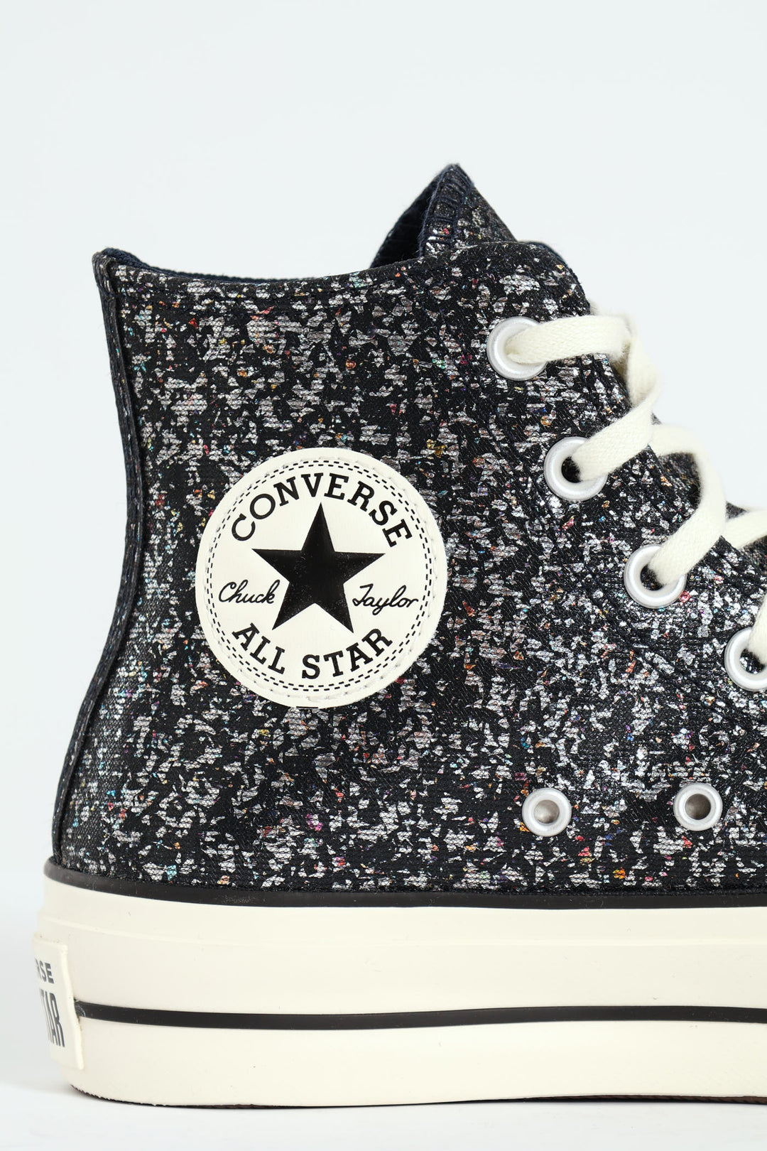 Chuck Taylor All Star Lift Glitter Platform Sneaker - Dark Grey