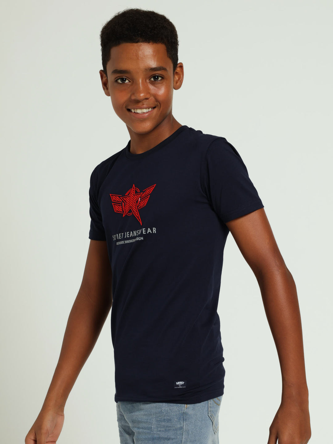 Boys Sizzele Tee - Navy