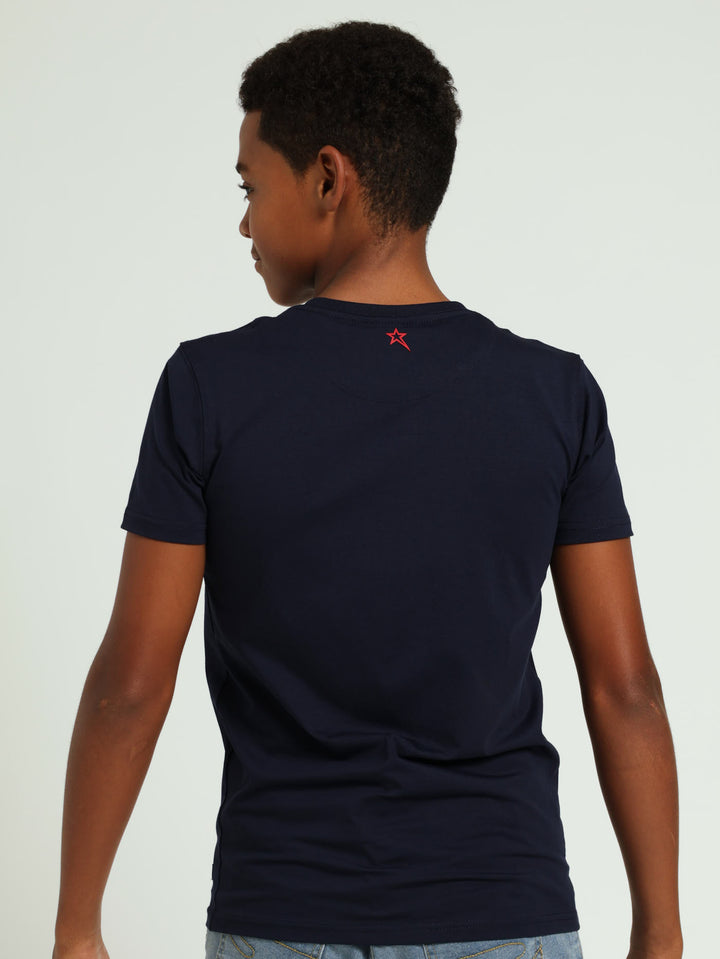 Boys Sizzele Tee - Navy