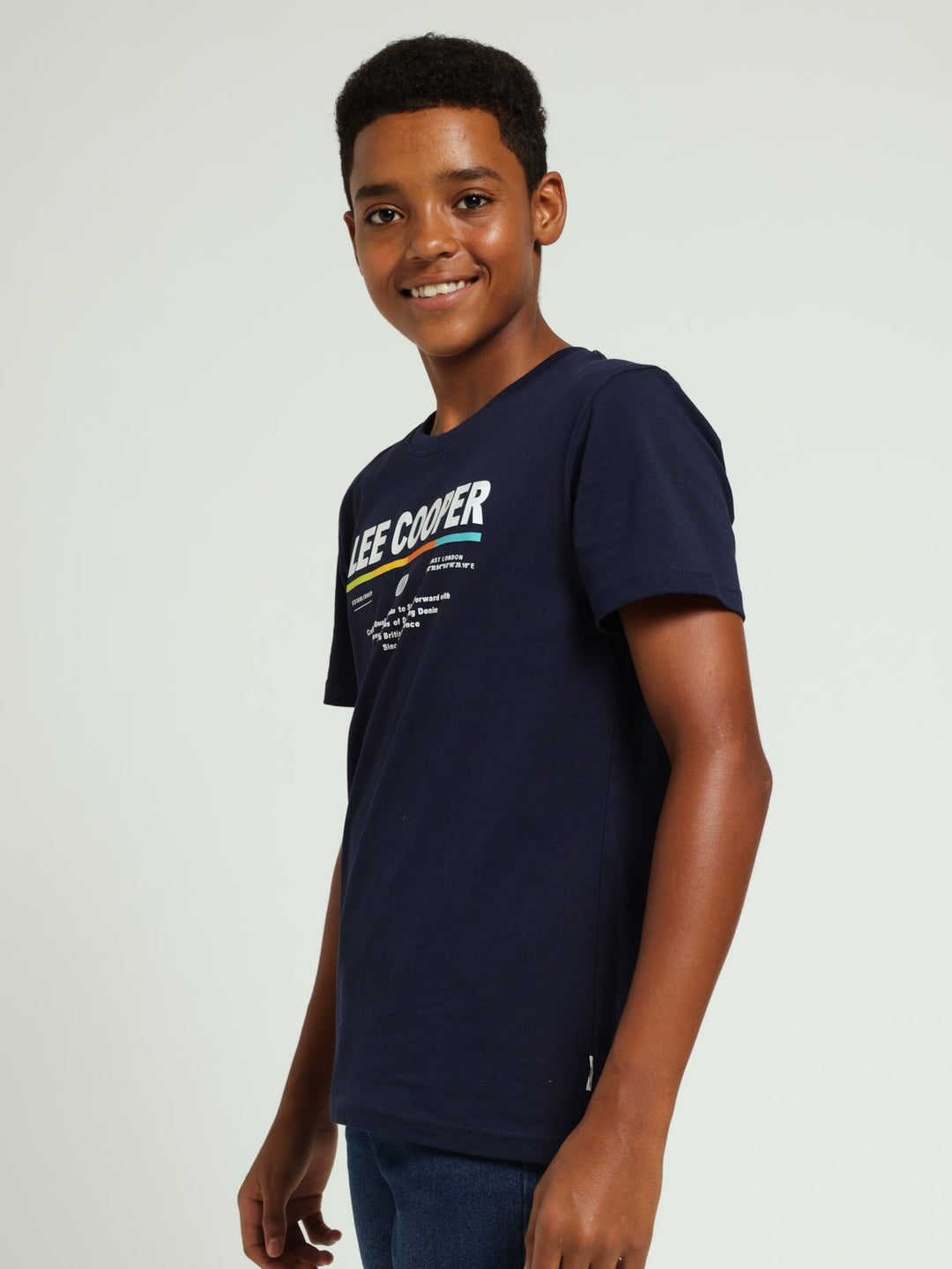 Boys Angus Tee - Navy