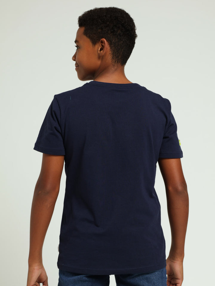 Boys Angus Tee - Navy