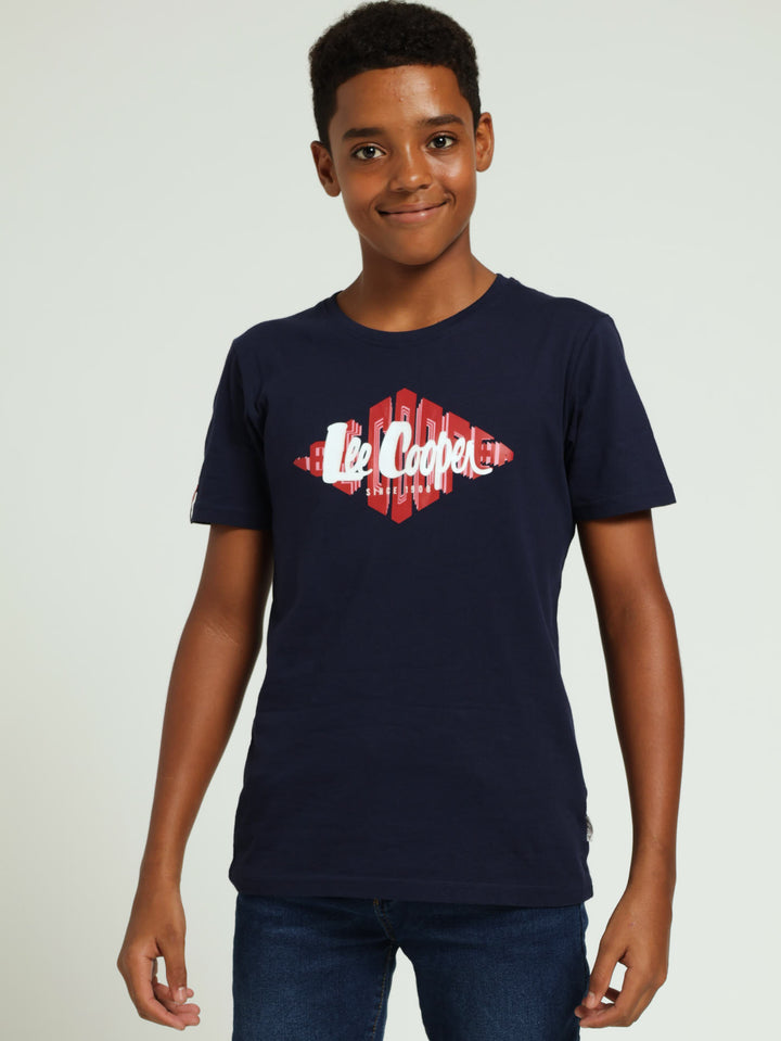 Boys Bastian Tee - Navy