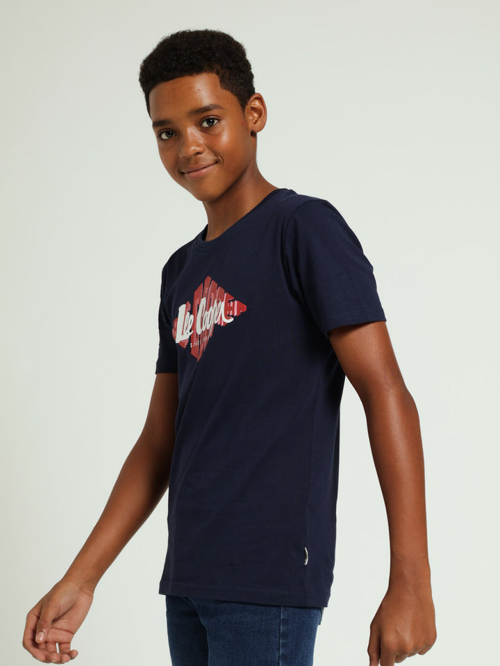 Boys Bastian Tee - Navy