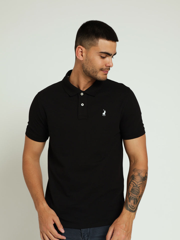 Core Carter Pique Golfer - Black