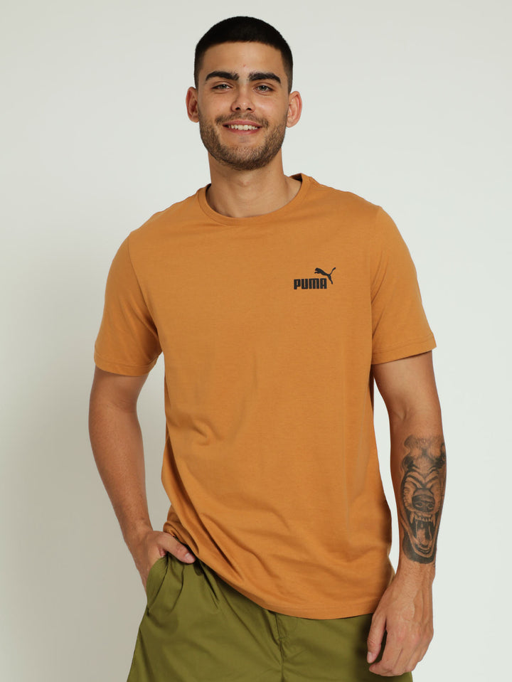 Essentials Small Logo Tee - Tan