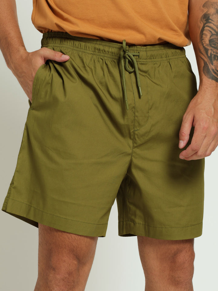 Basic Beach Shorts - Light Fatigue