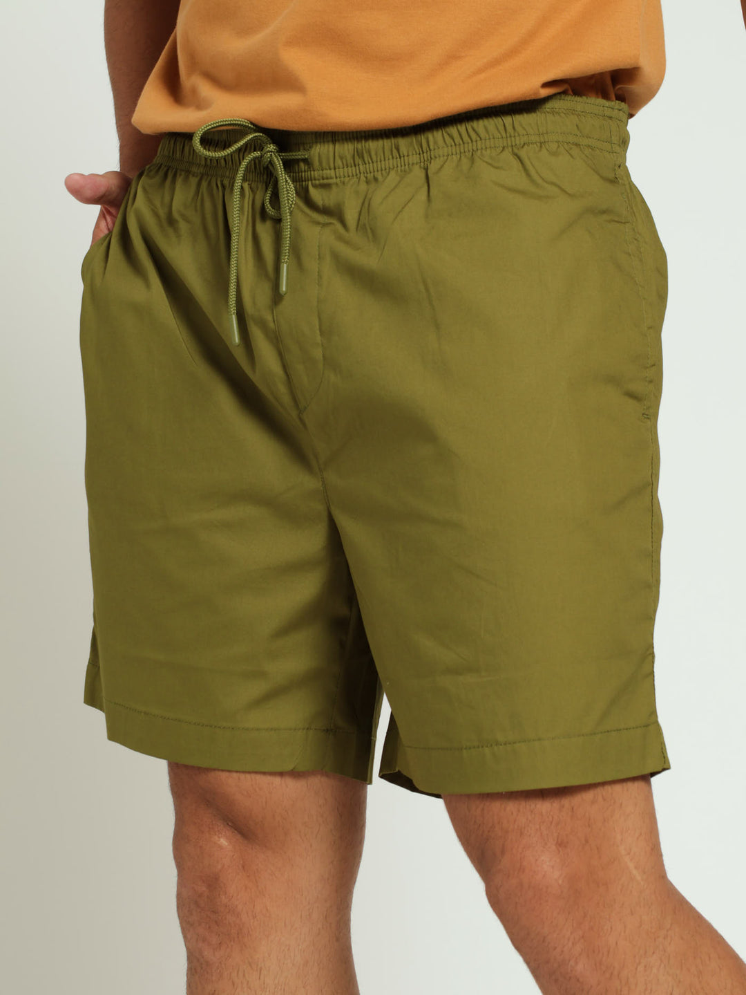 Basic Beach Shorts - Light Fatigue