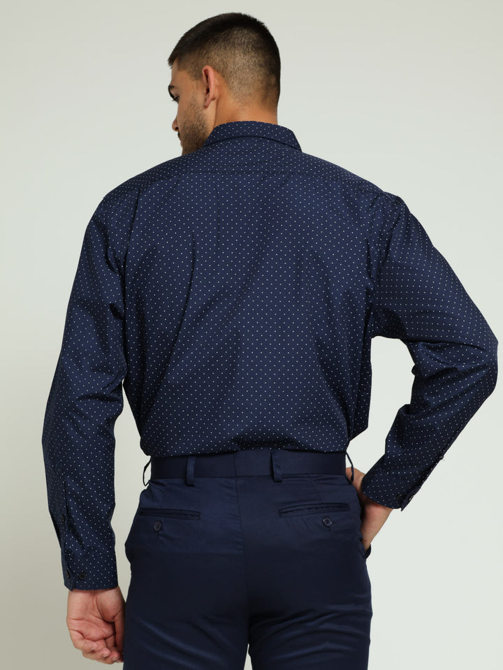 Polka Shirt - Navy