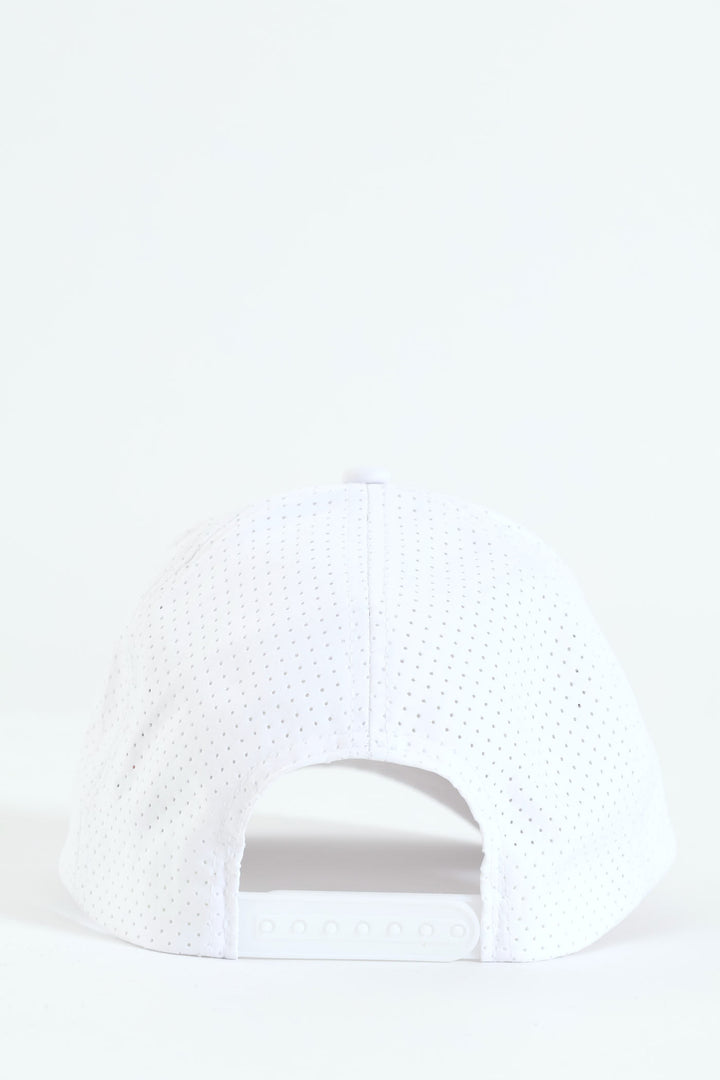 Runner Cap With Metal Ingot - White