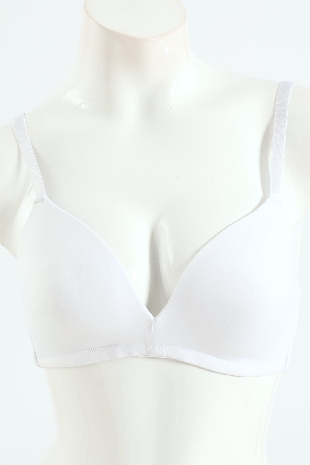 2 Pack Soft Touch Moulded Wire Free Bra - White/Beige