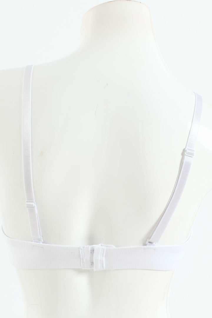 2 Pack Soft Touch Moulded Wire Free Bra - White/Beige