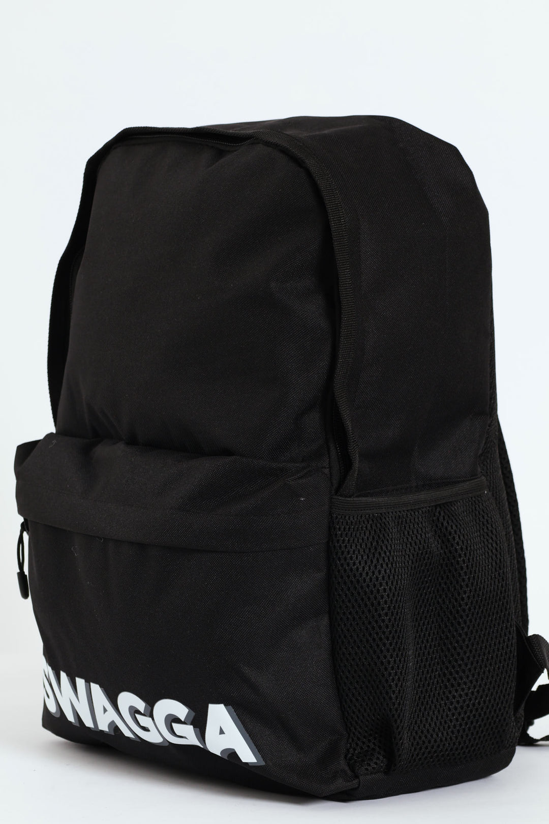 Two Tone Print Backpack - Black