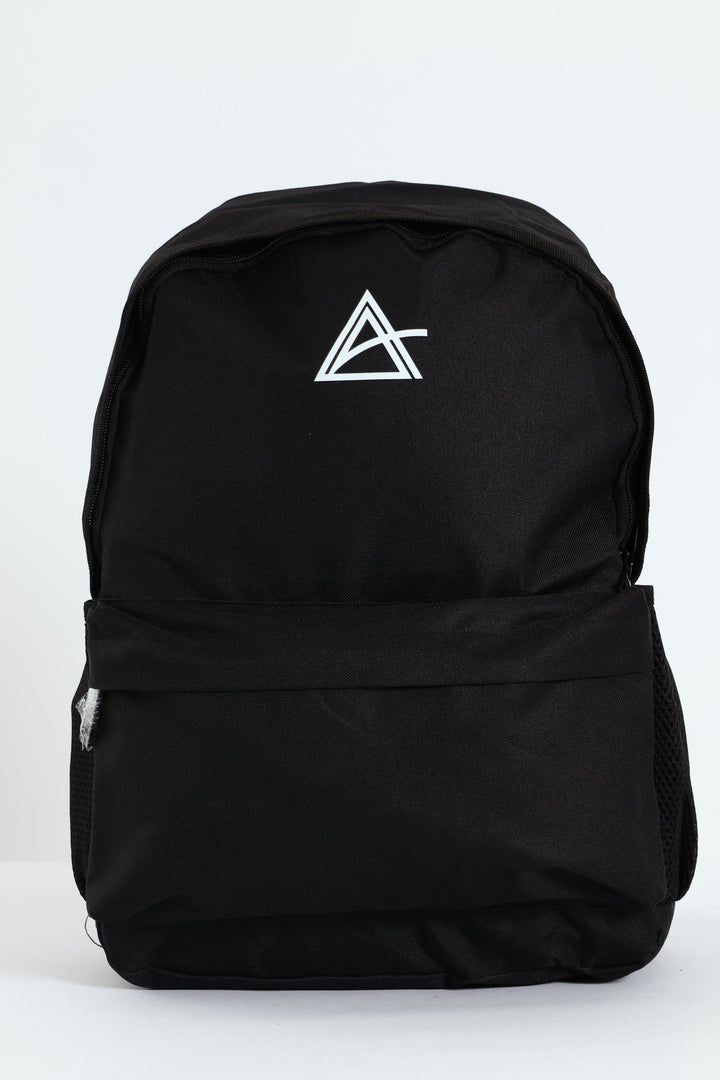 HD Triangle Print Backpack - Black