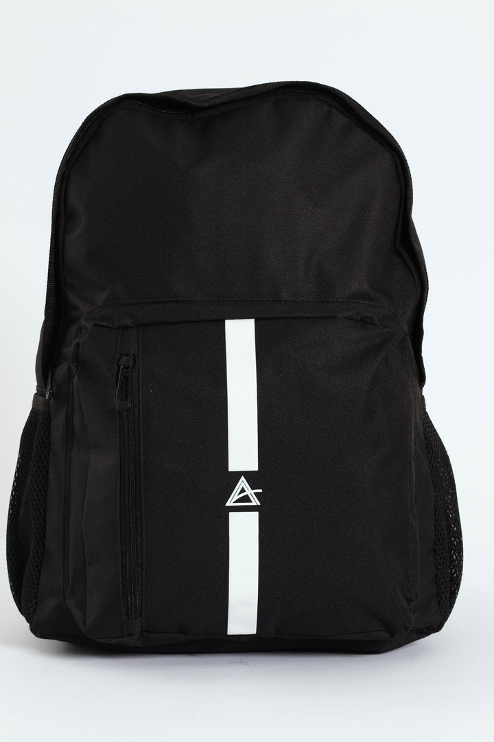 Front Stripe Backpack - Black